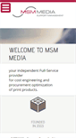 Mobile Screenshot of msm-media.com